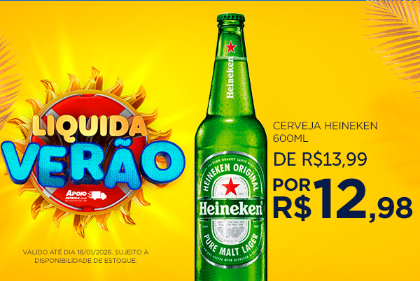 Cerveja Heineken 600ml 18/1